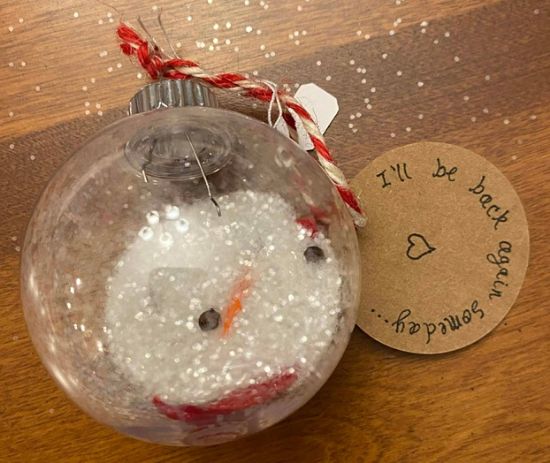 Picture of Melted Snowman Ornament
